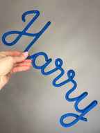 Personalised Knitted Wire Name Sign - Single Name