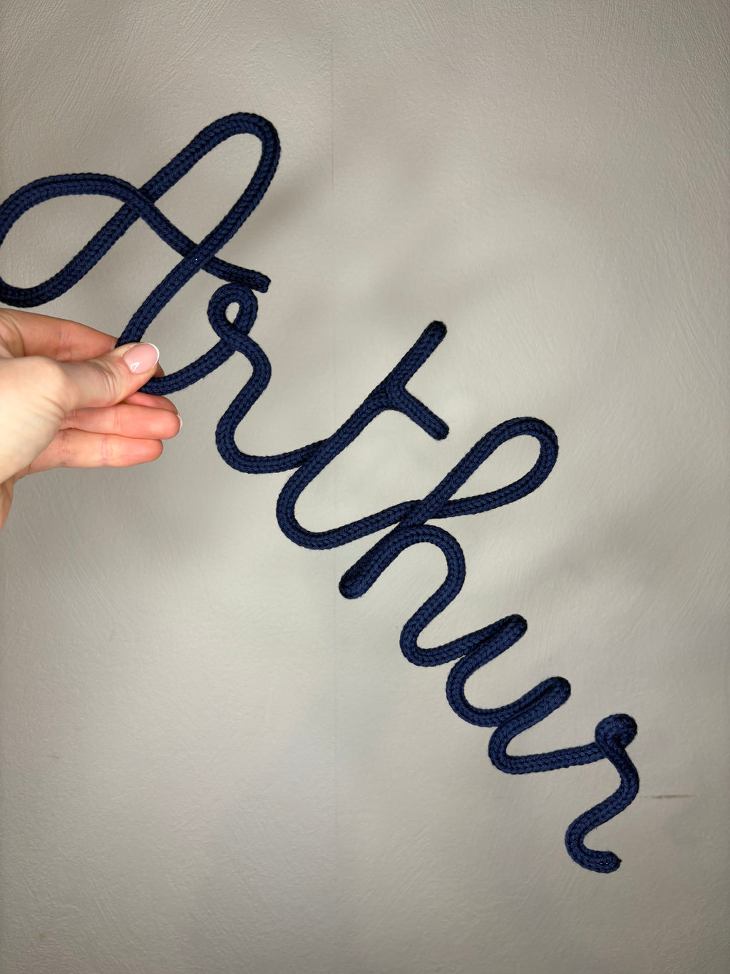 Personalised Knitted Wire Name Sign - Single Name